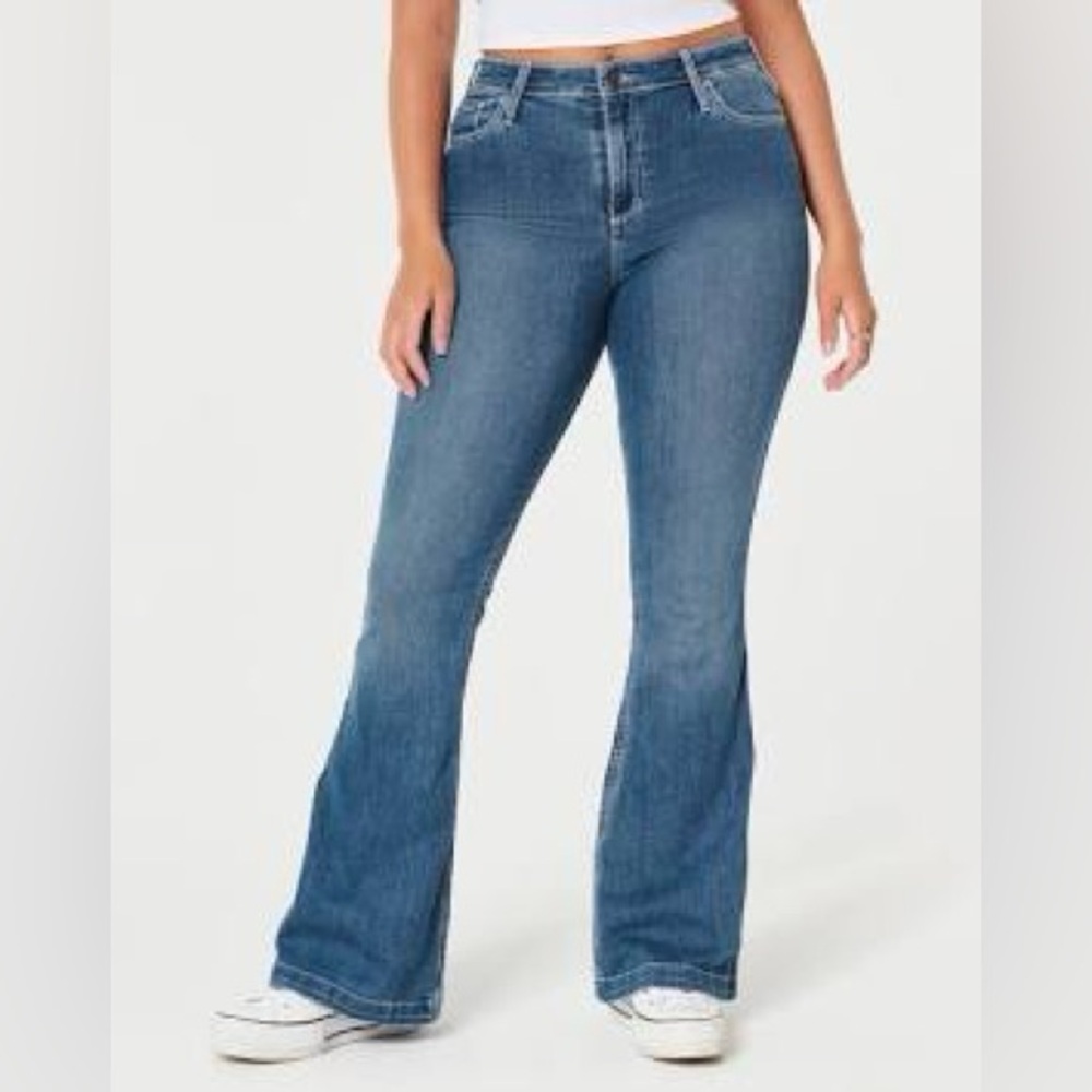 hollister • high-rise flare jeans